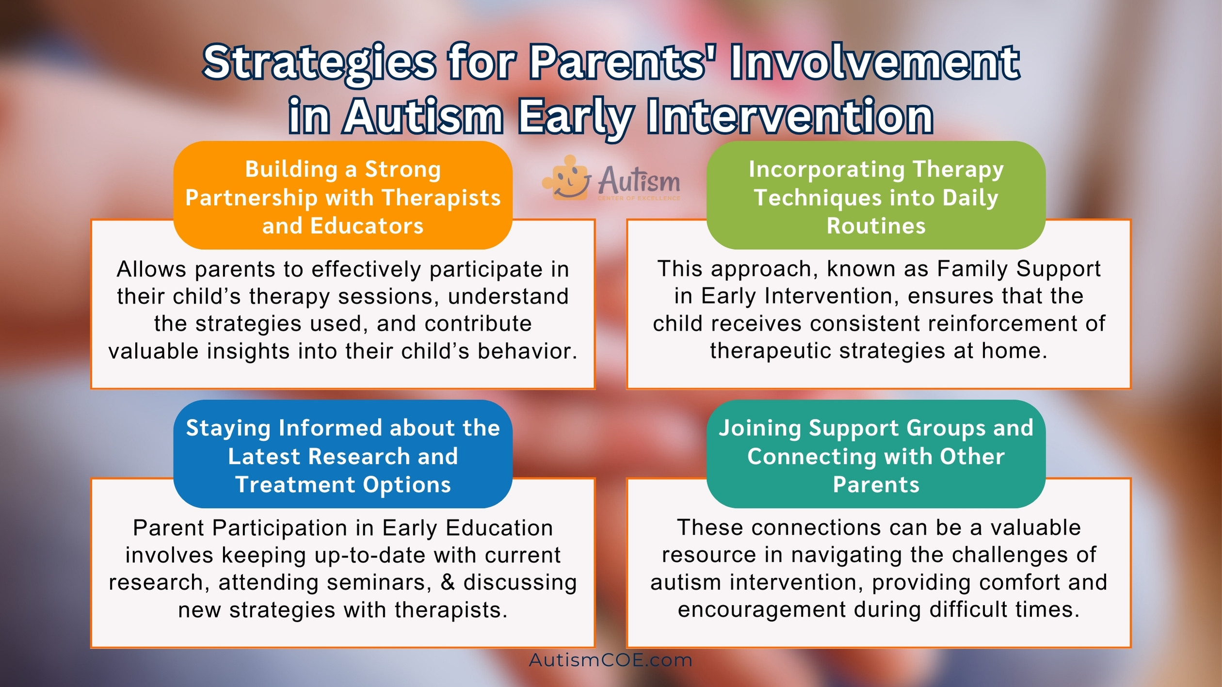 Strategies for Parents in Autism Early Intervention