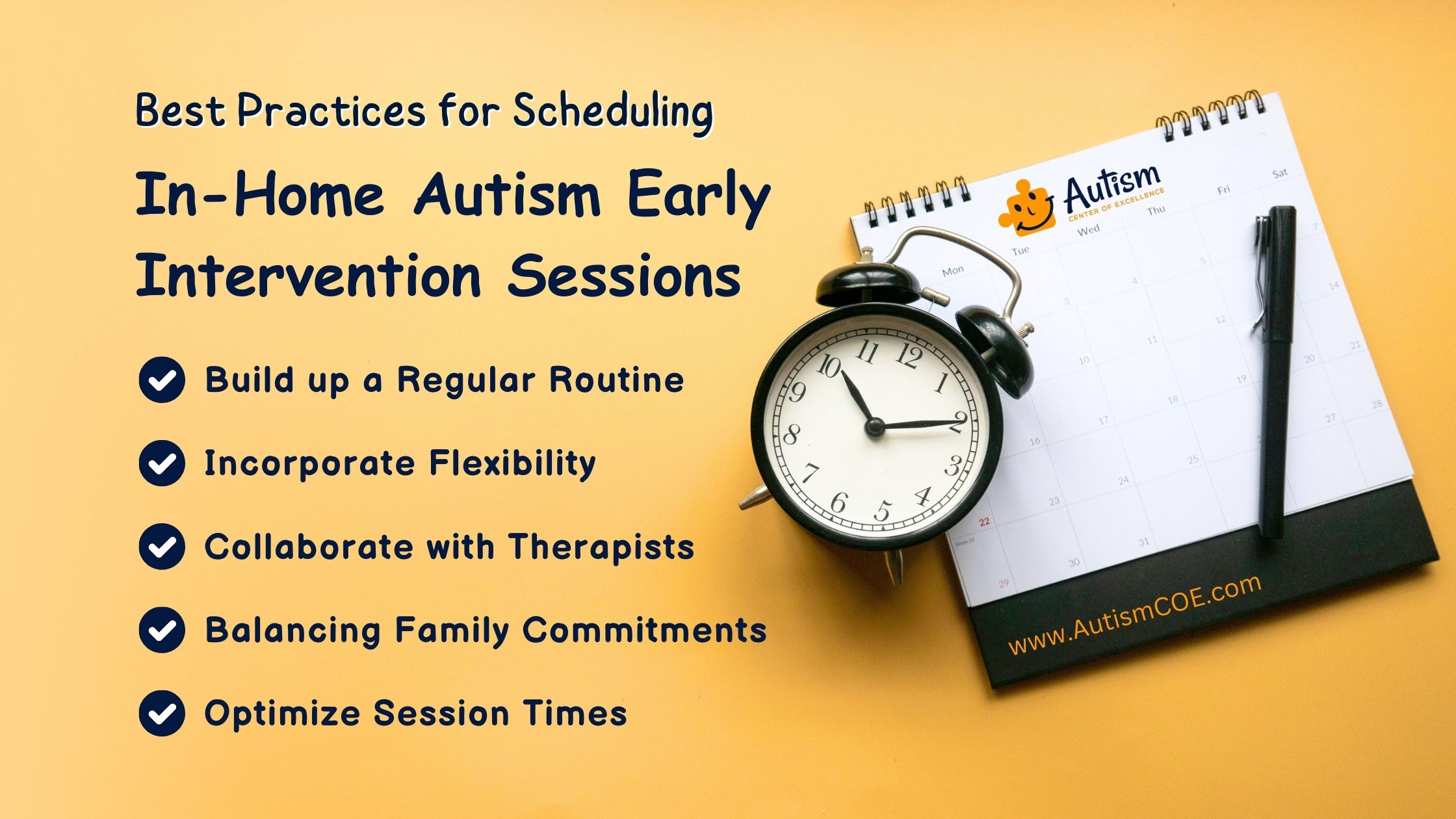 Best Practices for Scheduling In-Home Autism Early Intervention Sessions