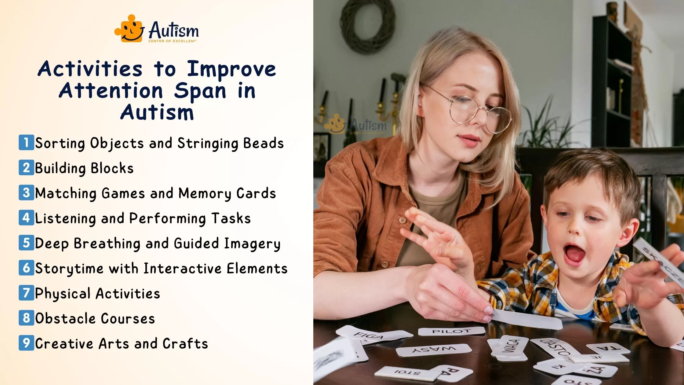 Activities to Improve Attention Span in Autism