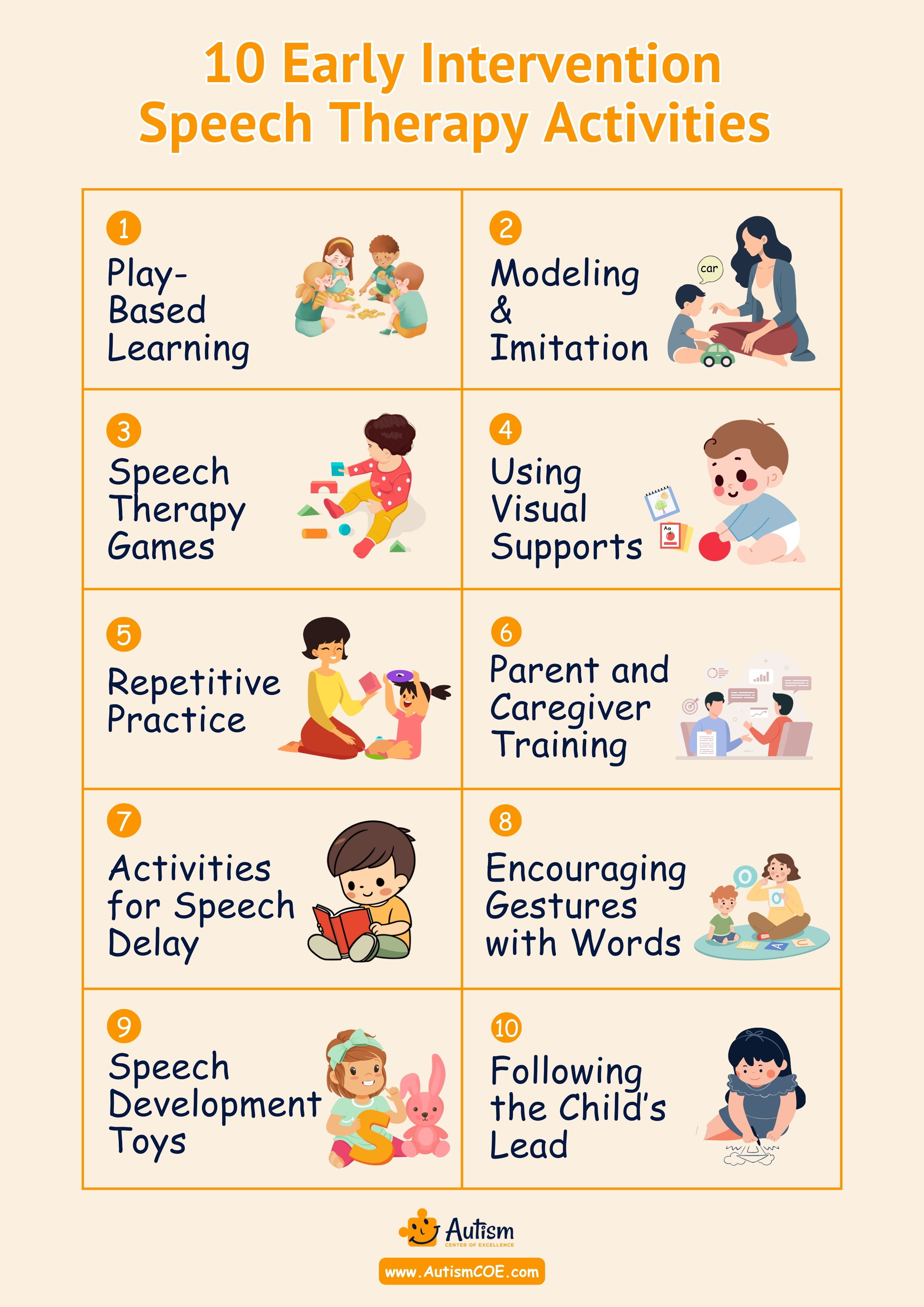 10 Early Intervention Speech Therapy Activities