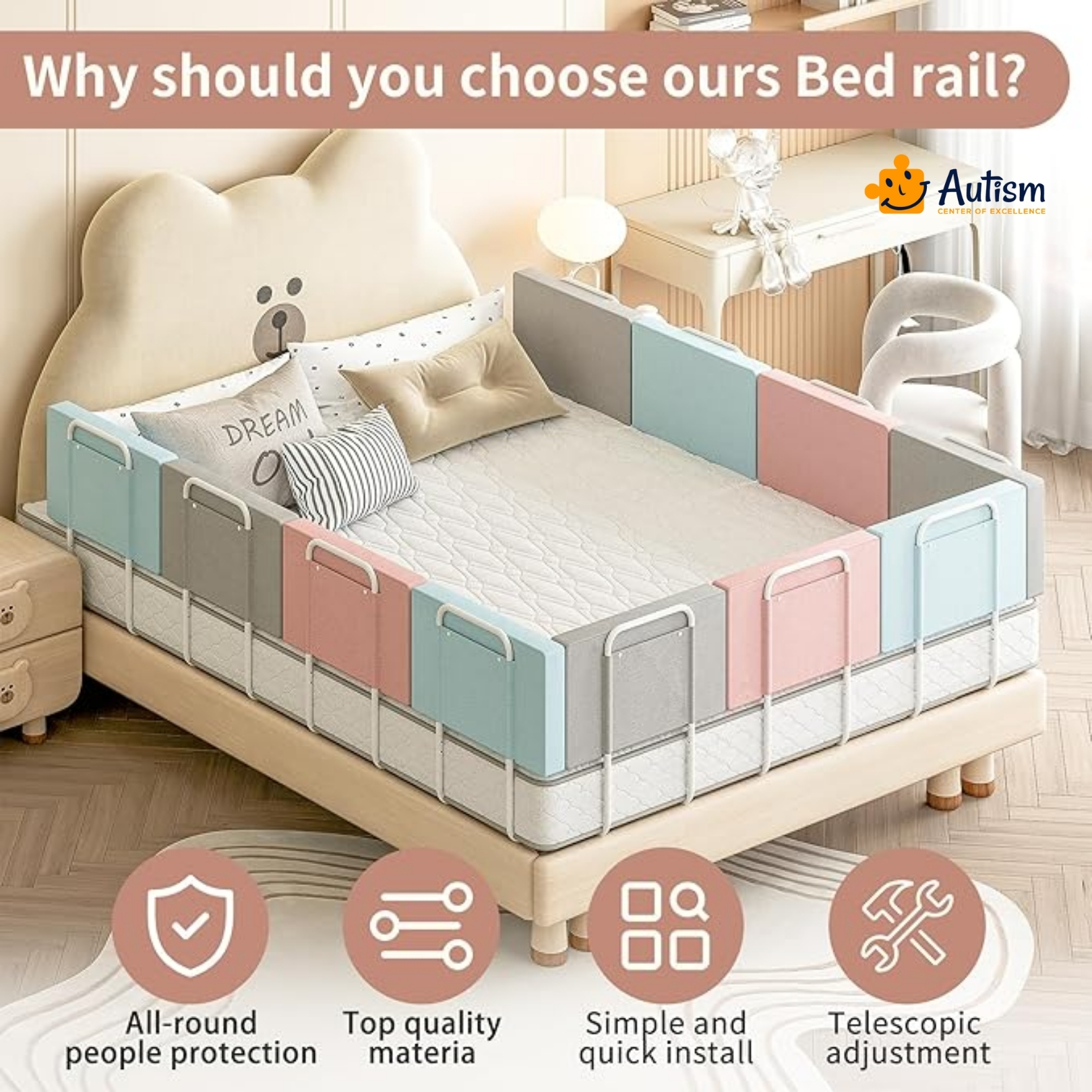 Adjustable Bed Rails and Safety Bumpers for All Ages