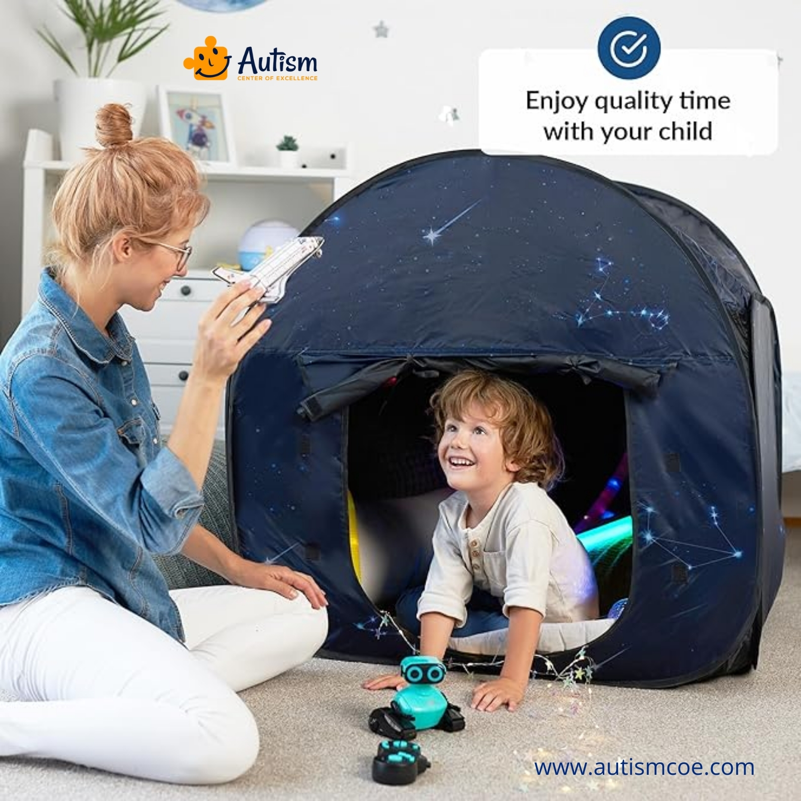 Blackout Sensory Tent for Kids