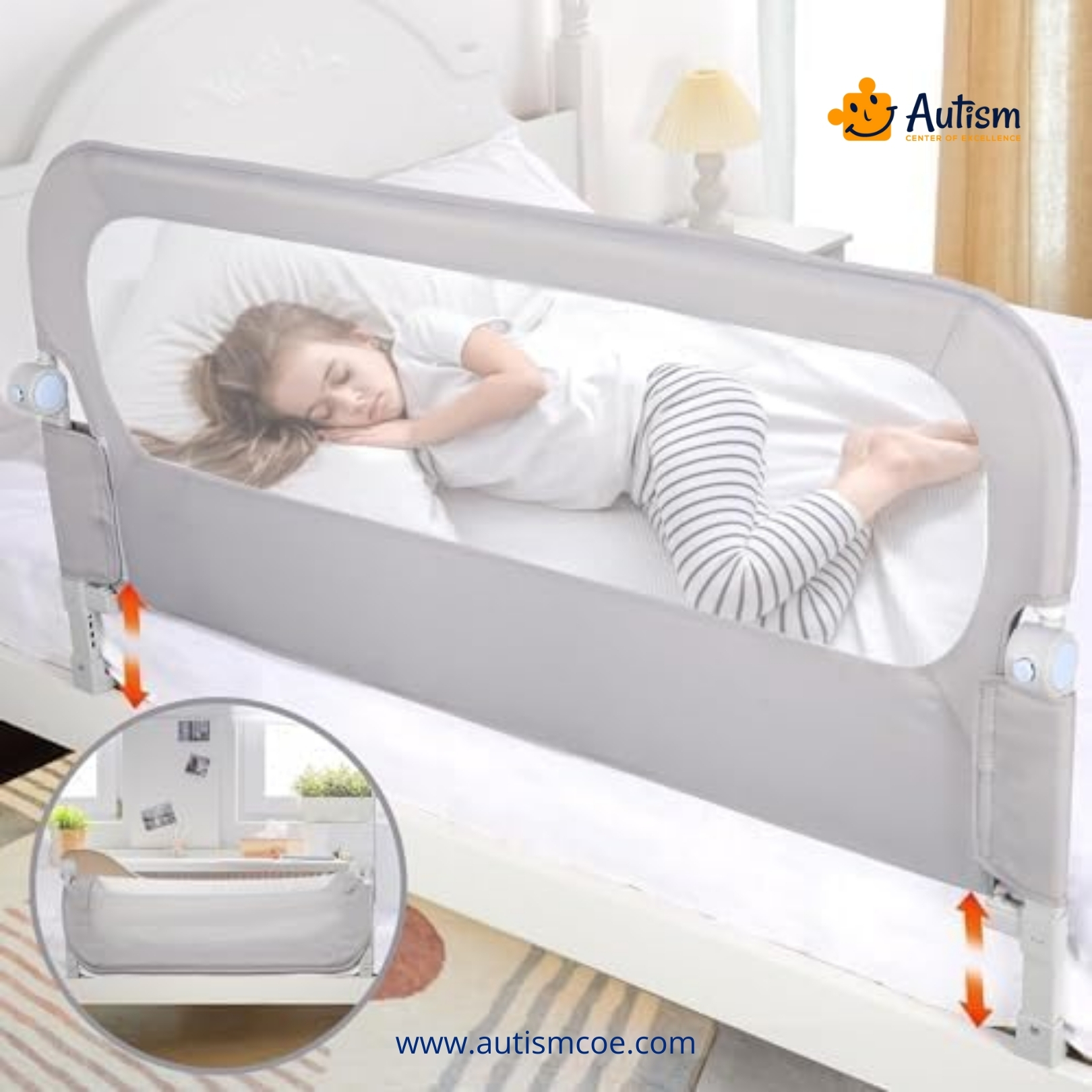 Extra Tall Baby Bed Rail Guard for Toddler Safety