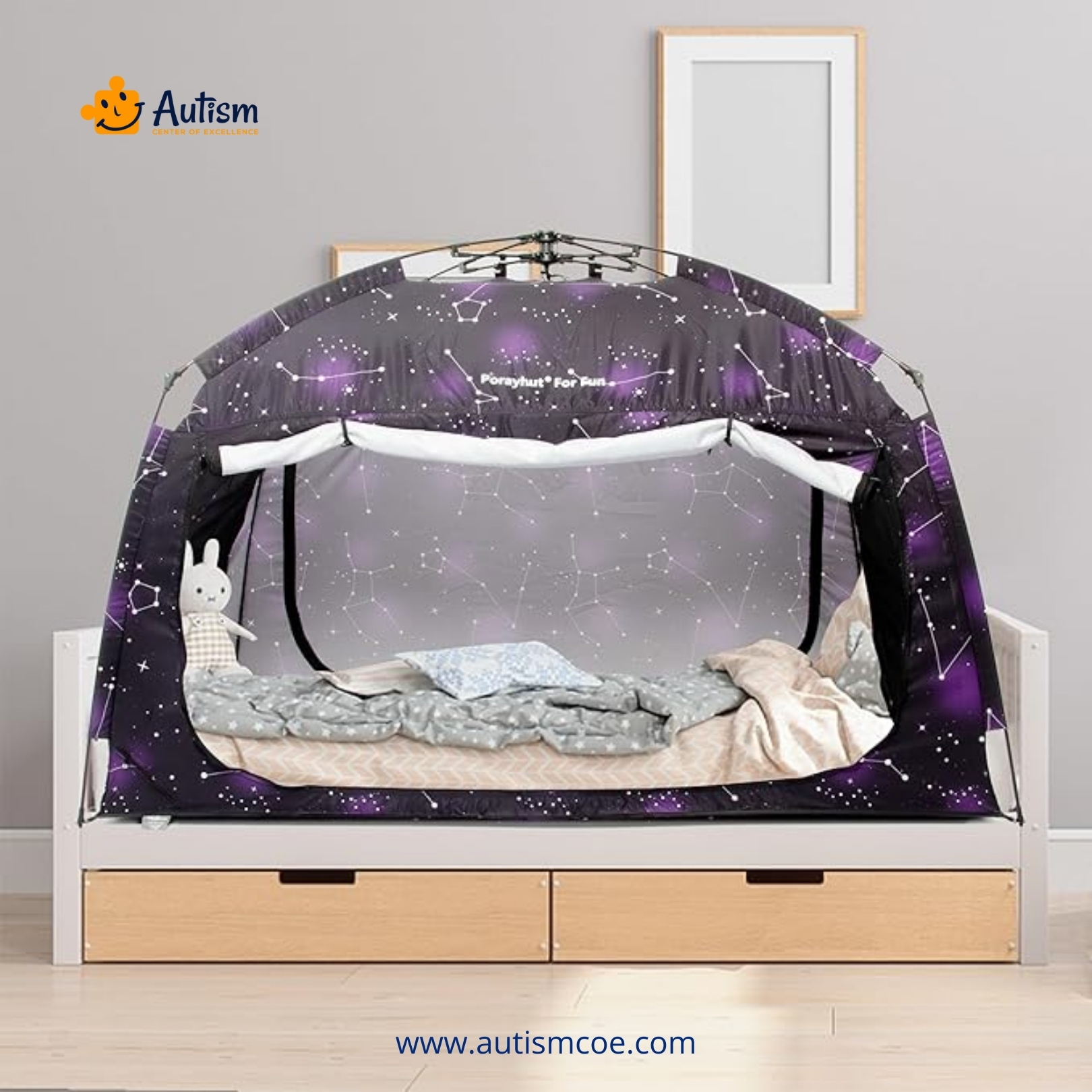 Starry Indoor Privacy Bed Tent – Twin Size