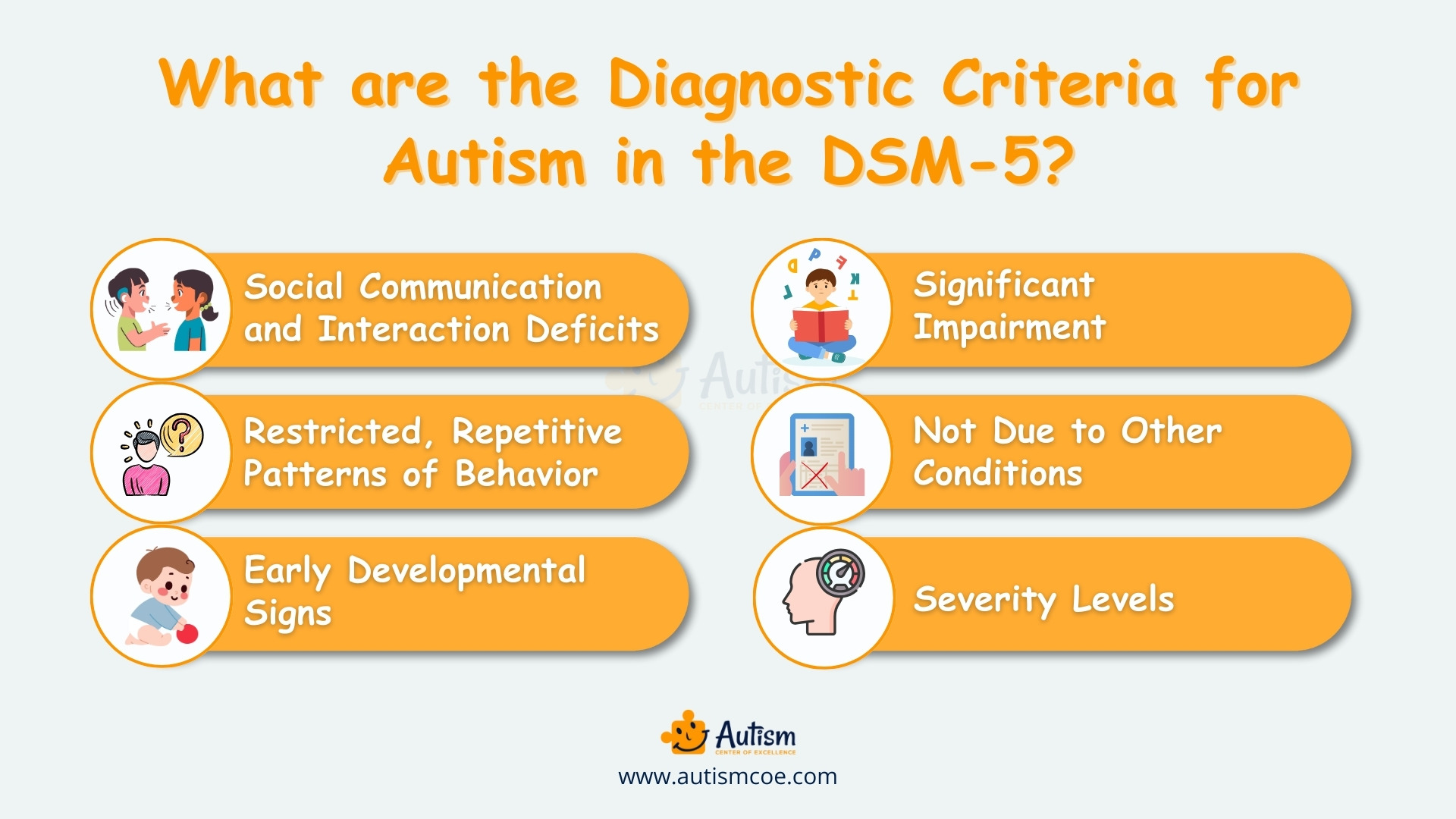 Diagnostic Criteria for Autism Spectrum Disorder in DSM-5